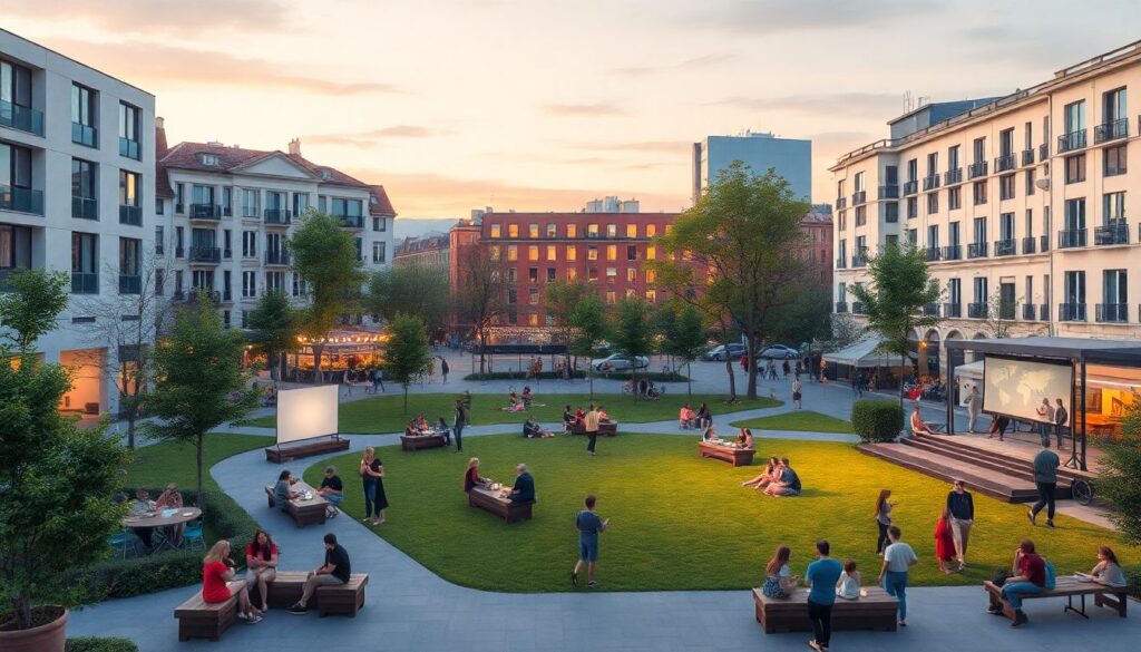 Городские скверы как площадки для культуры и диалога - иллюстрация