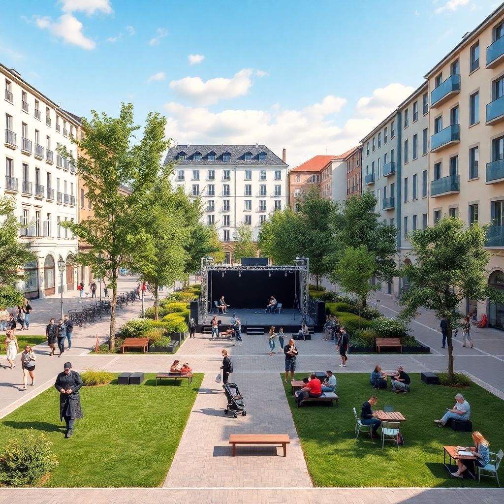 Городские скверы как площадки для культуры и диалога между людьми