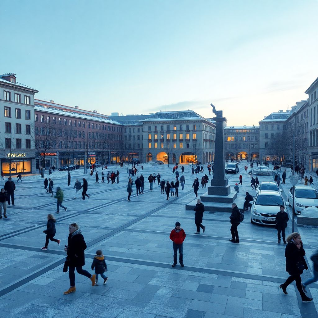 Зимние городские площади: как дизайн влияет на их функциональность