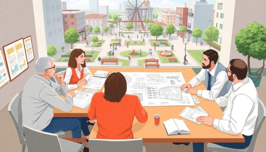 Архитектура маленьких городских площадей: максимум комфорта - иллюстрация