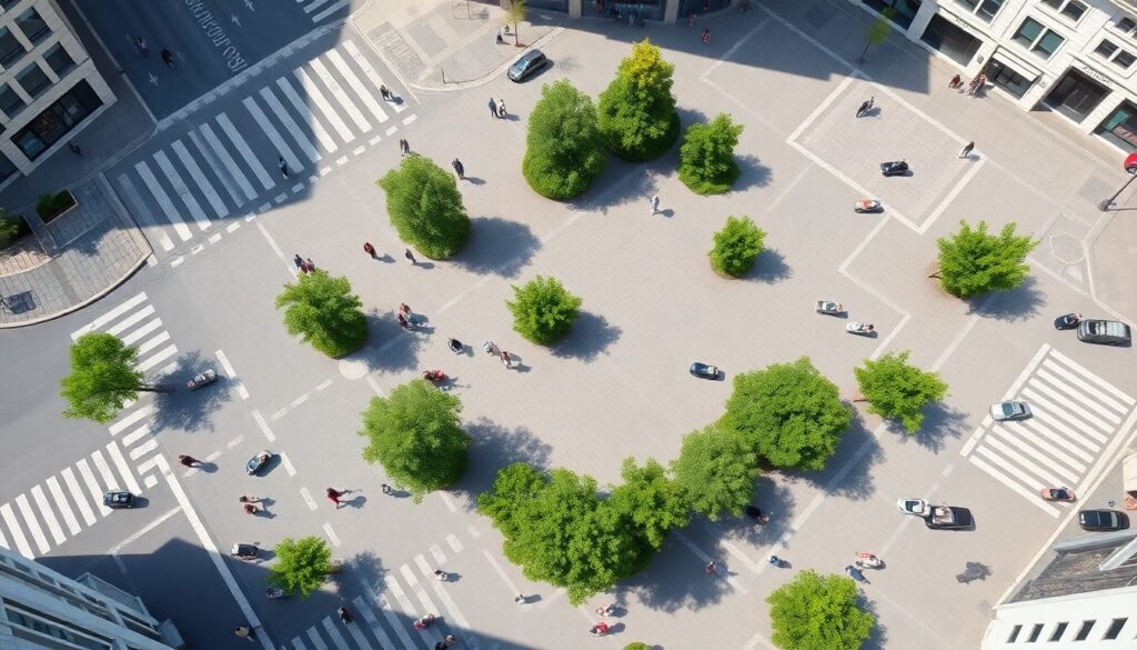 Архитектура маленьких городских площадей: максимум комфорта - иллюстрация