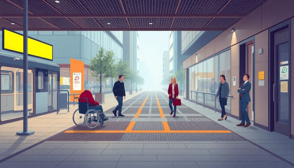 Безбарьерная архитектура: доступность в общественных пространствах - иллюстрация