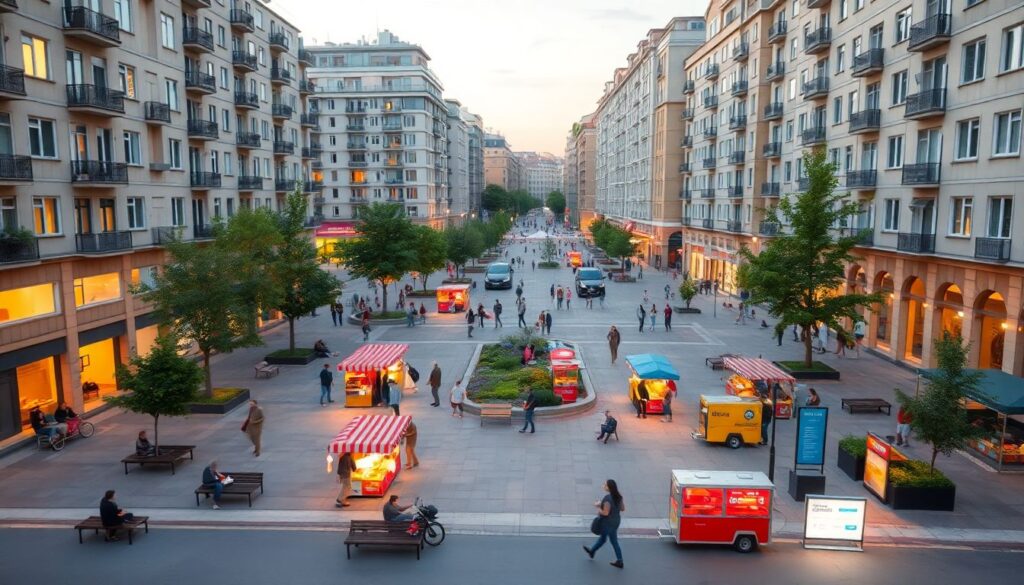 Городские скверы как площадки для местной экономики - иллюстрация