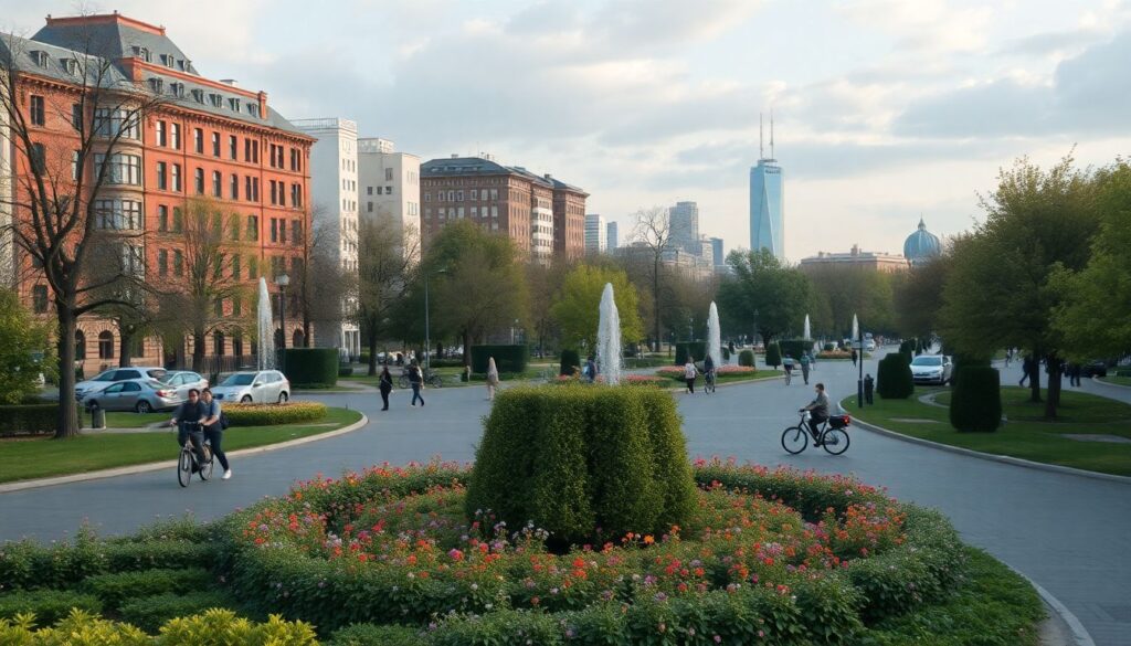 Городская экономика и общественные пространства - иллюстрация